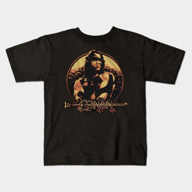 Conan Vintage 80s Kids T-Shirt by MSDO-RRC